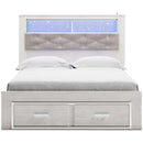 Signature Design by Ashley Altyra Queen Upholstered Bookcase Bed with Storage B2640-65/B2640-54S/B2640-95/B100-13 IMAGE 2