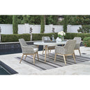 Signature Design by Ashley Seton Creek P798-625 Oval Dining Table with Umbrella Option IMAGE 11