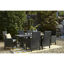  Signature Design by Ashley Beachcroft P792-625 Rectangular Dining Table with Umbrella Option IMAGE 12