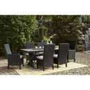  Signature Design by Ashley Beachcroft P792-625 Rectangular Dining Table with Umbrella Option IMAGE 16