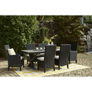  Signature Design by Ashley Beachcroft P792-625 Rectangular Dining Table with Umbrella Option IMAGE 17