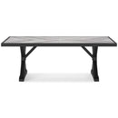  Signature Design by Ashley Beachcroft P792-625 Rectangular Dining Table with Umbrella Option IMAGE 2