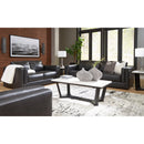 Signature Design by Ashley Amiata Stationary Leather Match Sofa 5740538C IMAGE 8