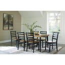 Signature Design by Ashley Blondon 7 pc Dinette D413-425 IMAGE 8