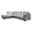 Benchcraft Clairette Court Fabric and Leather Look 2 pc Sectional 3150316/3150367 IMAGE 1