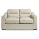 Signature Design by Ashley Treasure Trove Stationary Leather Match Loveseat 1930435C IMAGE 2