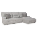  Signature Design by Ashley Acklen Place 93605S6 3 pc Power Reclining Sectional IMAGE 1
