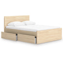  Signature Design by Ashley Onita EB9632B12 Queen Panel Platform Bed with 1 Side Storage IMAGE 2