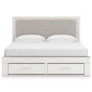  Signature Design by Ashley Zuraleus PCB3381B9 King Upholstered Panel Storage Bed IMAGE 2