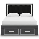  Signature Design by Ashley Zuraleus PCB3380B4 Queen Upholstered Panel Storage Bed IMAGE 3