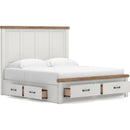  Signature Design by Ashley Savonport King Panel Bed with Storage B100-14/B4615-56S/B4615-58/B4615-95 IMAGE 4