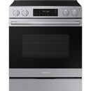  Samsung 30-inch Slide-in Electric Range with Wi-Fi NSE80H63SRAC IMAGE 1