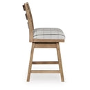  Benchcraft Ridgester D858-224  Upholstered Swivel Barstool IMAGE 4