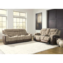  Signature Design by Ashley Mixed Motion PC8350418 Power Reclining Loveseat with Console  & Adjutasble Headrest IMAGE 9