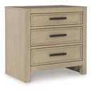  Signature Design by Ashley Calmoro B602-93 Three Drawer Night Stand IMAGE 1