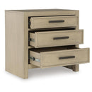  Signature Design by Ashley Calmoro B602-93 Three Drawer Night Stand IMAGE 3