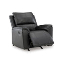  Signature Design by Ashley Glossmore Rocker Leather Match Recliner PCU1170025C IMAGE 2