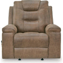  Signature Design by Ashley Stockworth Rocker Leather Look Recliner PC6560425C IMAGE 3