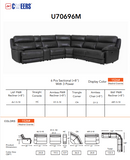 Gaci Reclining Leather Sectional